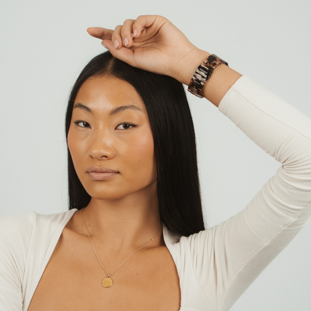 Luxe Ivory Tort Apple Watch Strap