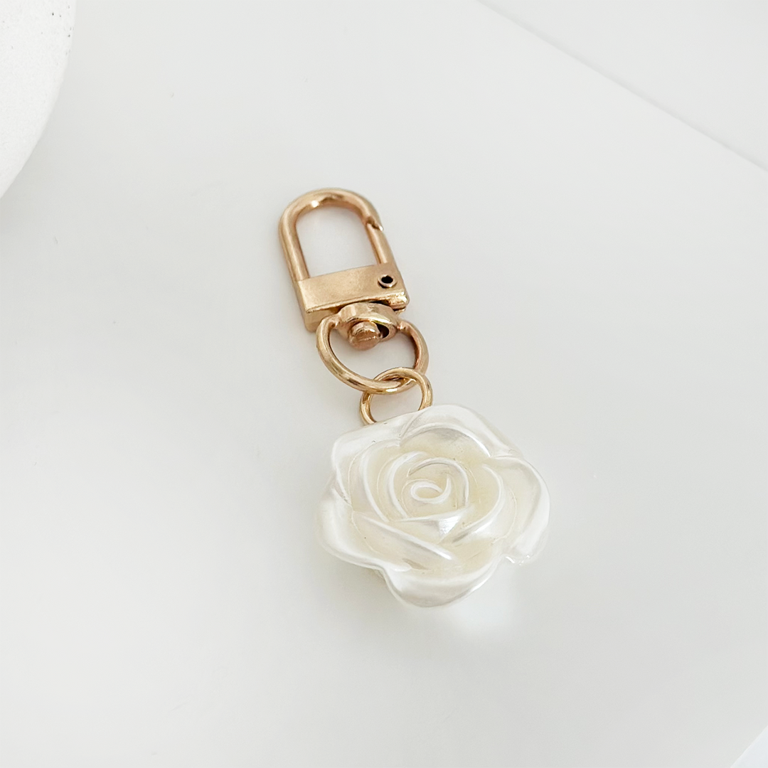 Pearl Flower Keyring