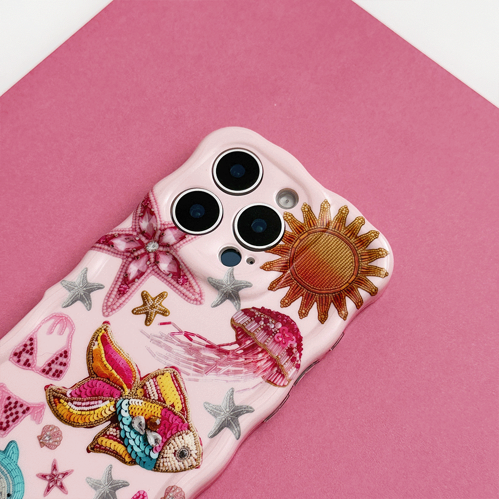 Wavy Phone Case - Pink Paradise