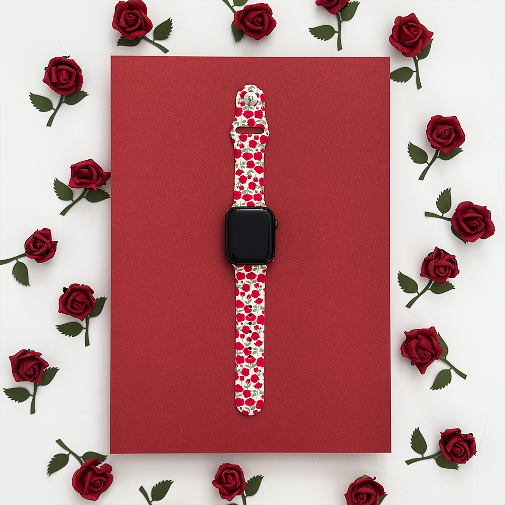 Buy Me Roses Crimson Apple Watch Strap
