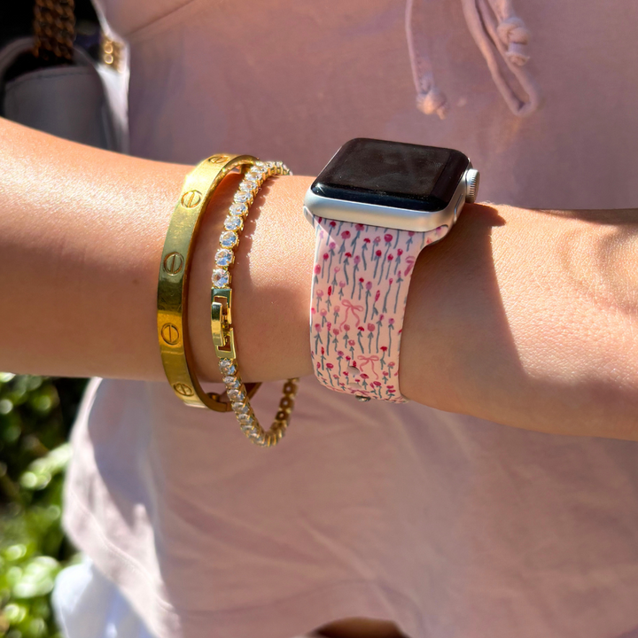 Peony Bow Apple Watch Strap