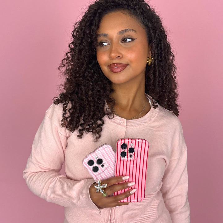 Wavy Phone Case - Powder Stripe