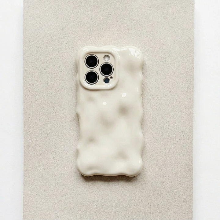 3D Bubble Phone Case - Cloud Dancer