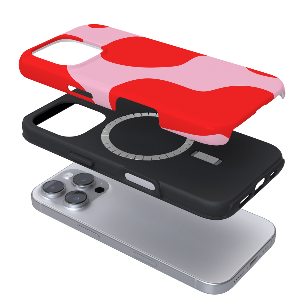 Tough MagSafe® Phone Case - Abstract Pink & Red