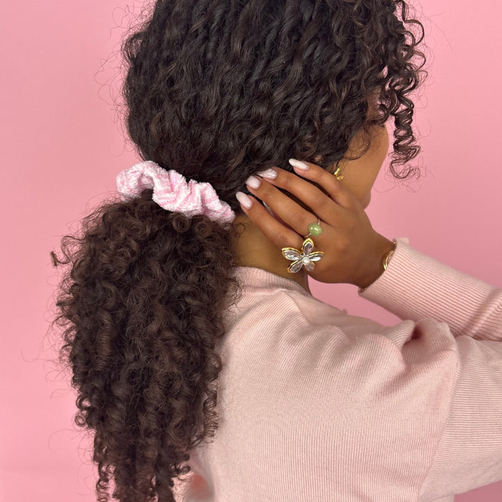 TOWEL Scrunchie - Powder Stripe