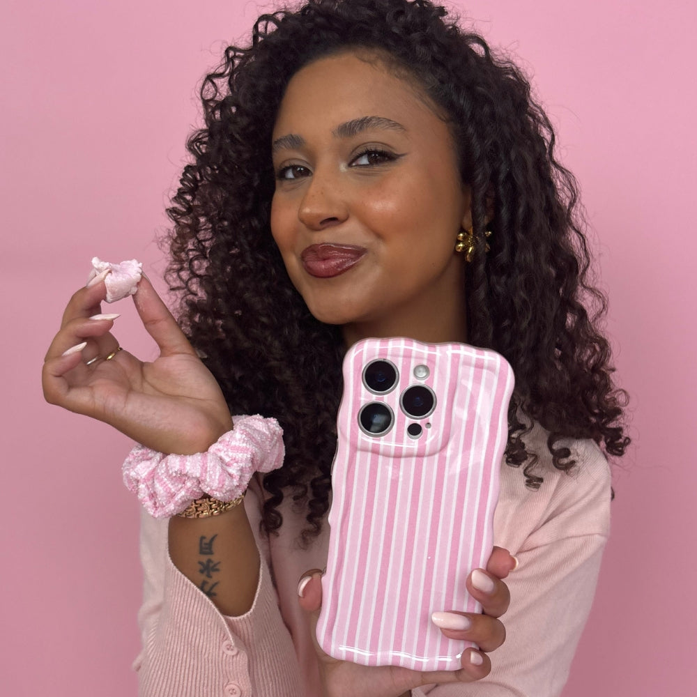 Wavy Phone Case - Powder Stripe
