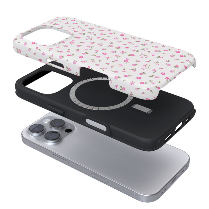 Tough MagSafe® Phone Case - Pink Watercolour Flowers