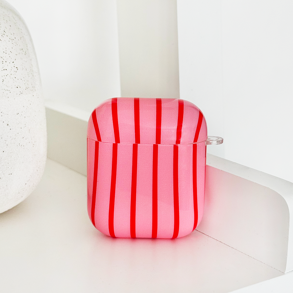 Airpods Case - Cherry Stripe