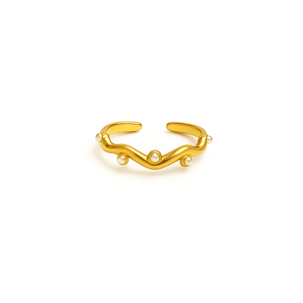 Oyster Pearl Vine Ring