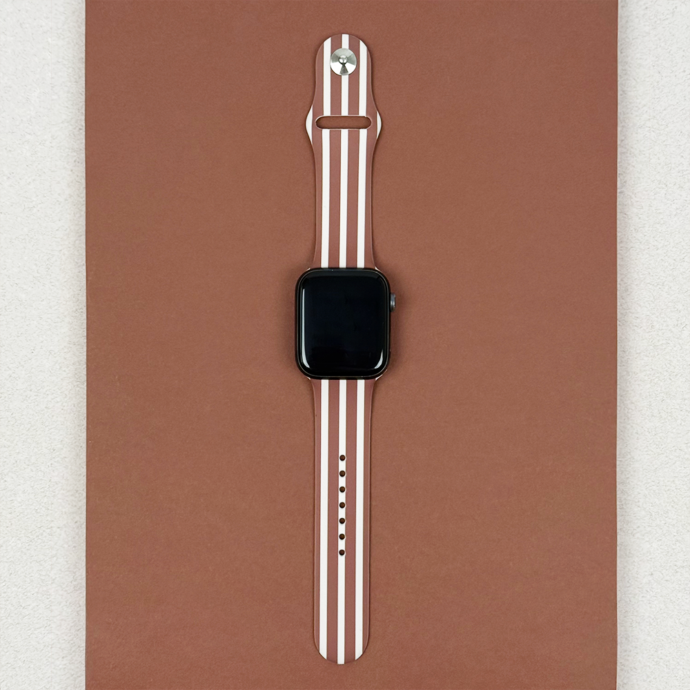 Chestnut Stripes Apple Watch Strap