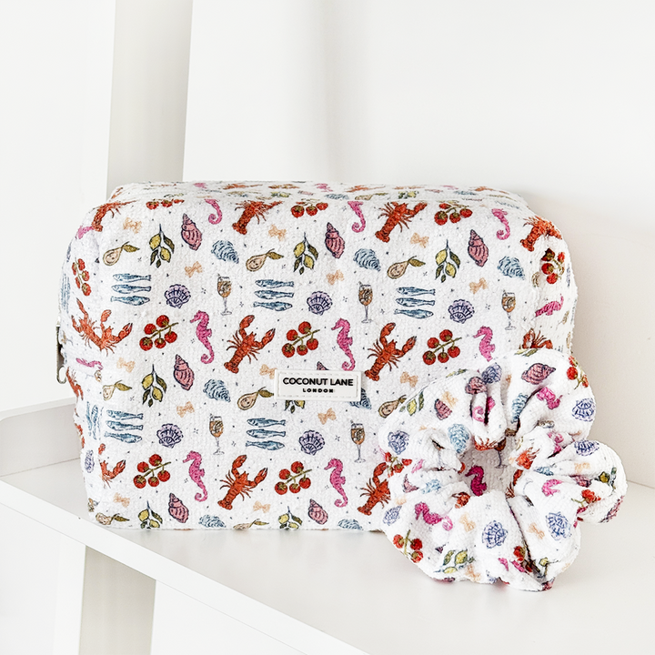 Cococabana Towel Makeup Bag & Scrunchie Set