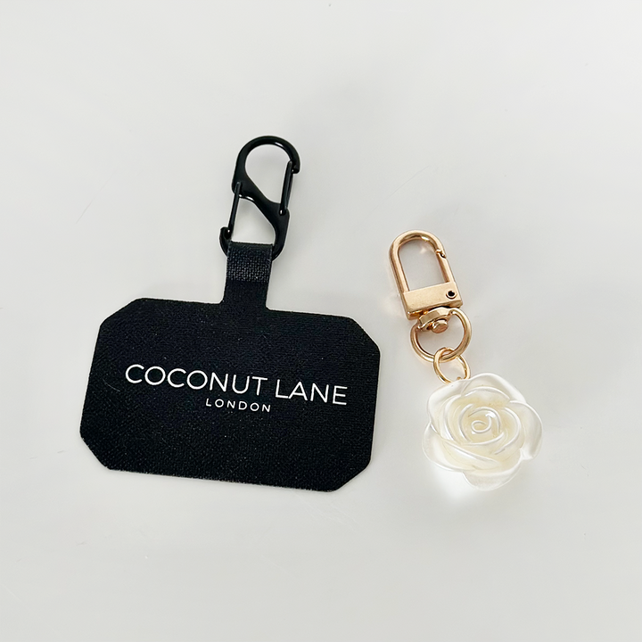 Pearl Flower Phone Keyring Bundle