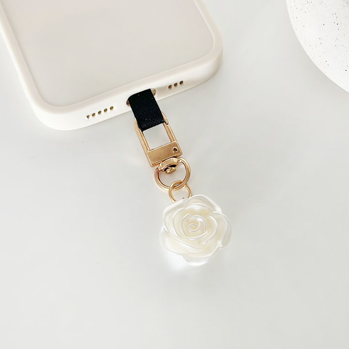 Pearl Flower Phone Keyring Bundle