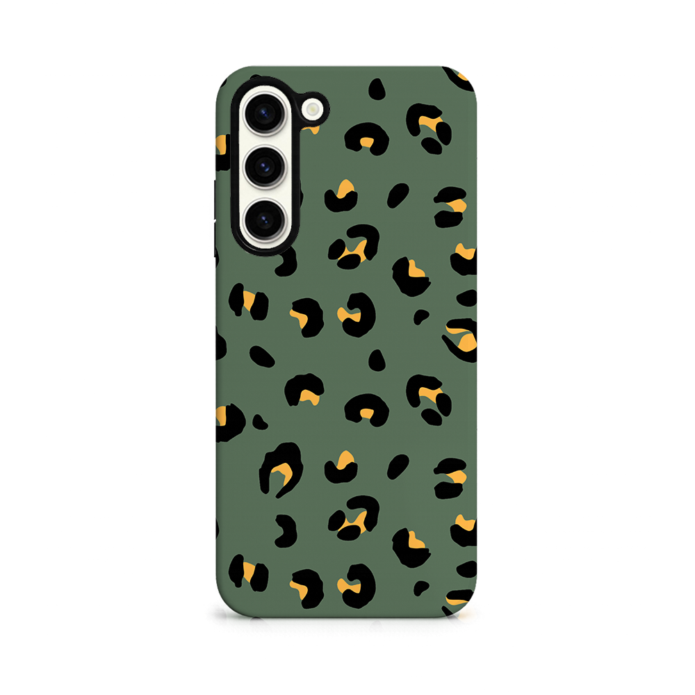 Samsung Tough Phone Case - Khaki Leopard