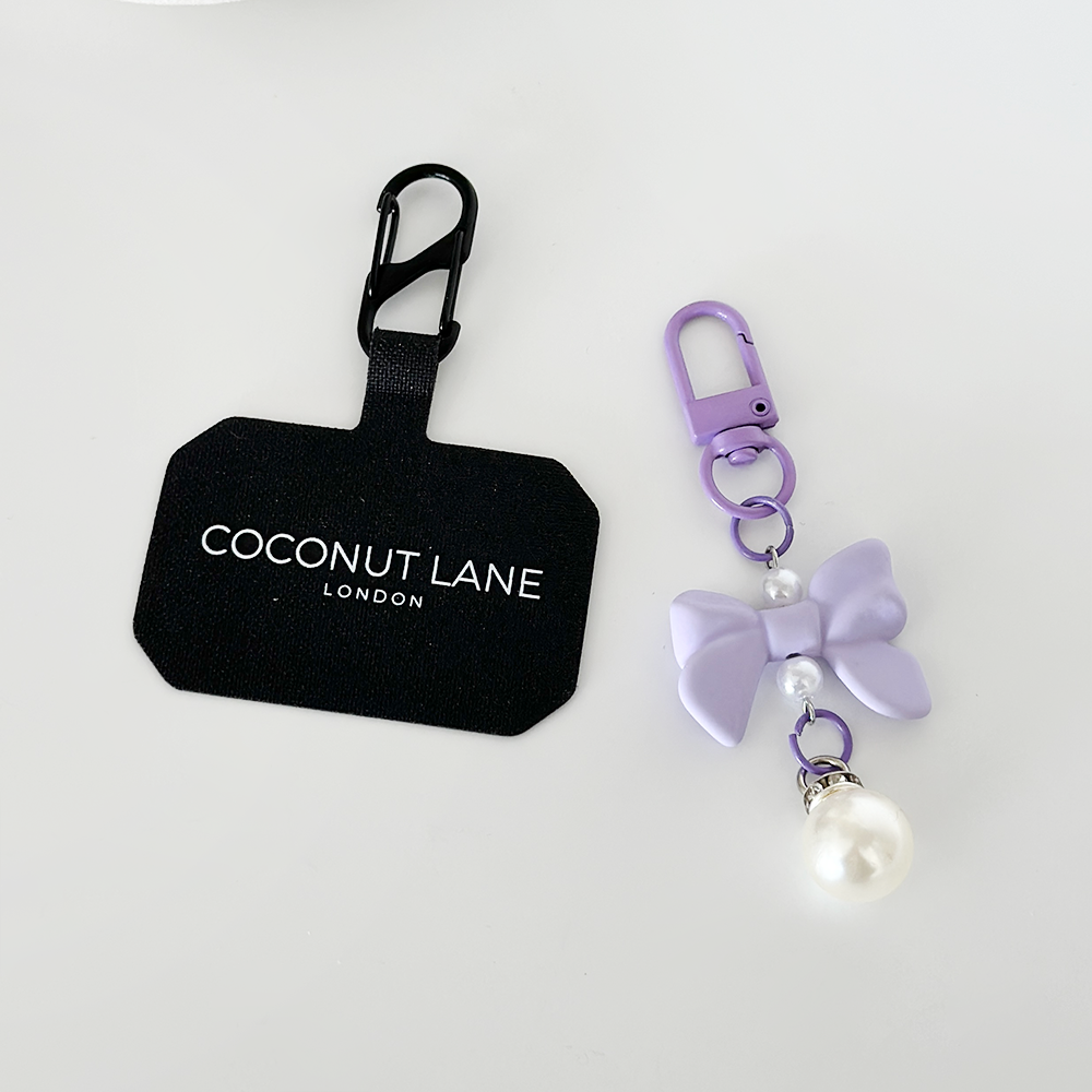 Coquette Bow Phone Keyring Bundle - Lilac