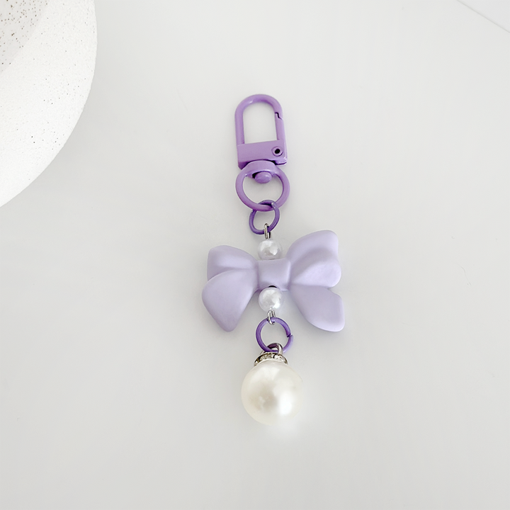 Coquette Bow Keyring - Lilac