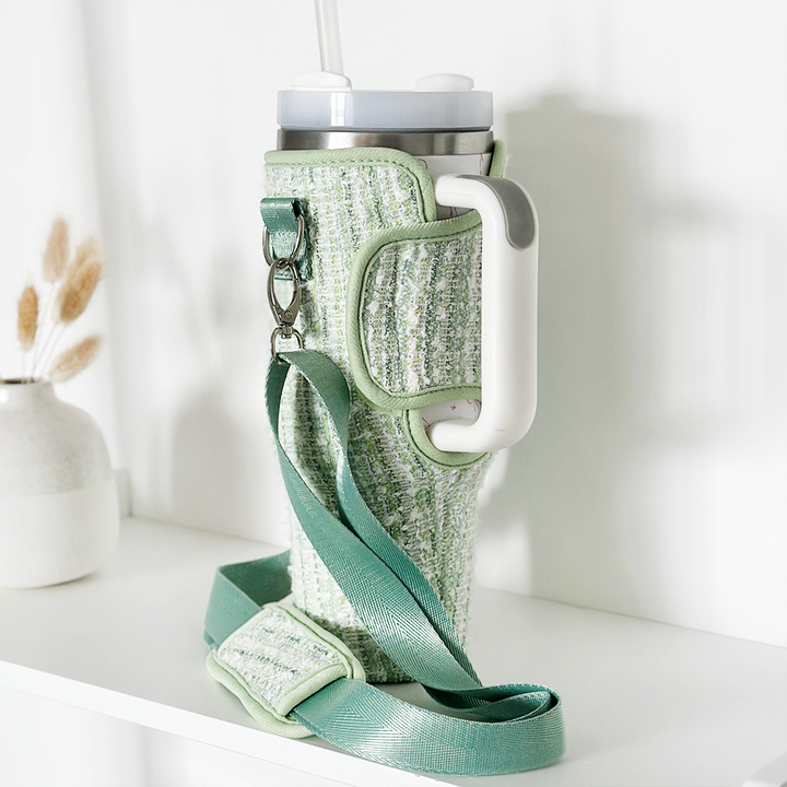 Tumbler Carry Case - Matcha Textured Tweed