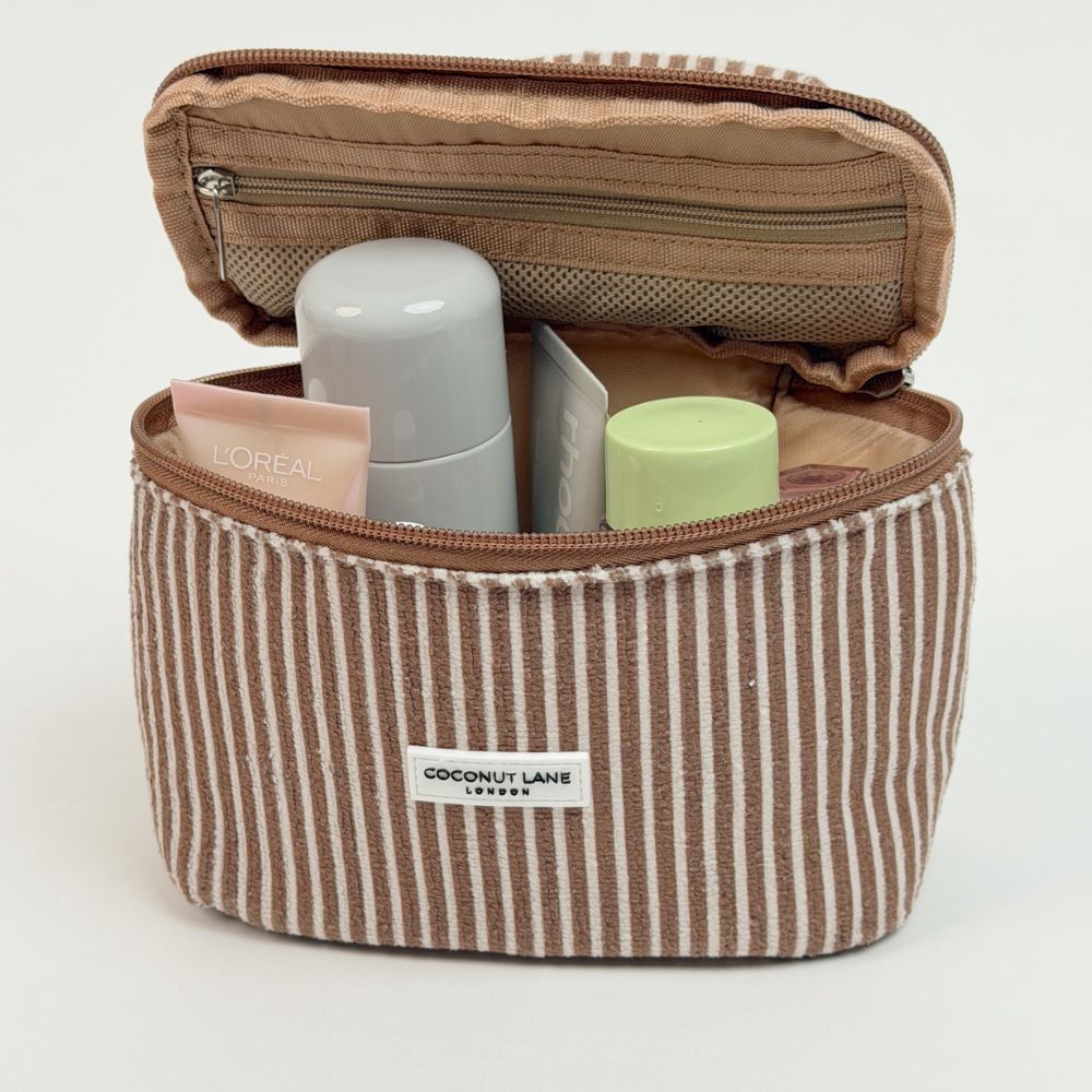 Mini Vanity Chestnut Stripes close up pic
