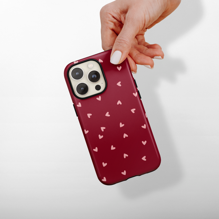 Tough MagSafe® Phone Case - Mulberry Hearts