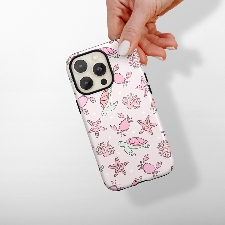 Tough MagSafe® Phone Case - Sea Life Party - Pink