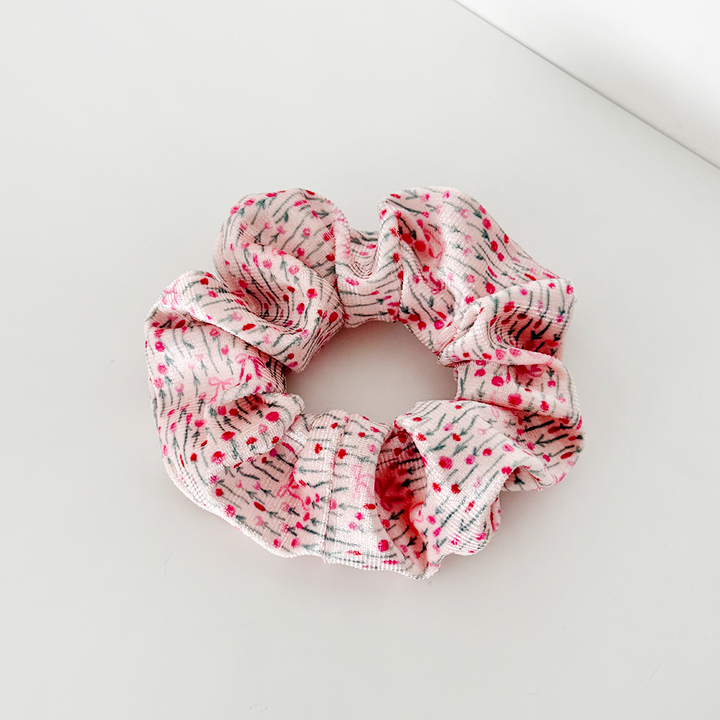 Peony Bow Scrunchie