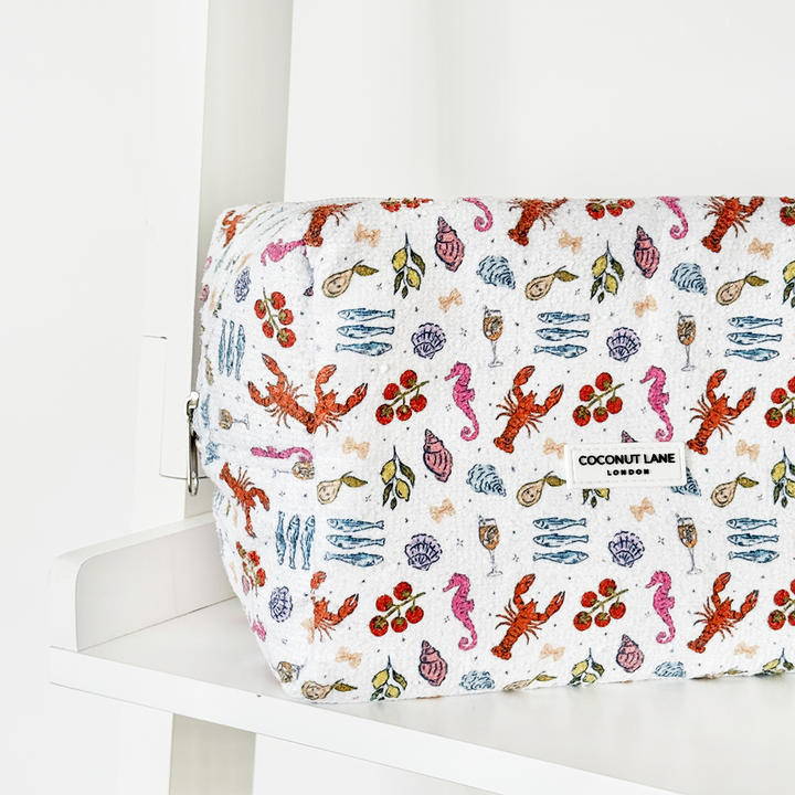 Cococabana Towel Makeup Bag & Scrunchie Set