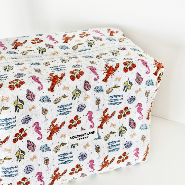 Cococabana Towel Makeup Bag & Scrunchie Set