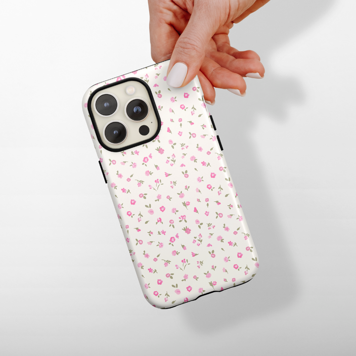 Tough MagSafe® Phone Case - Pink Watercolour Flowers