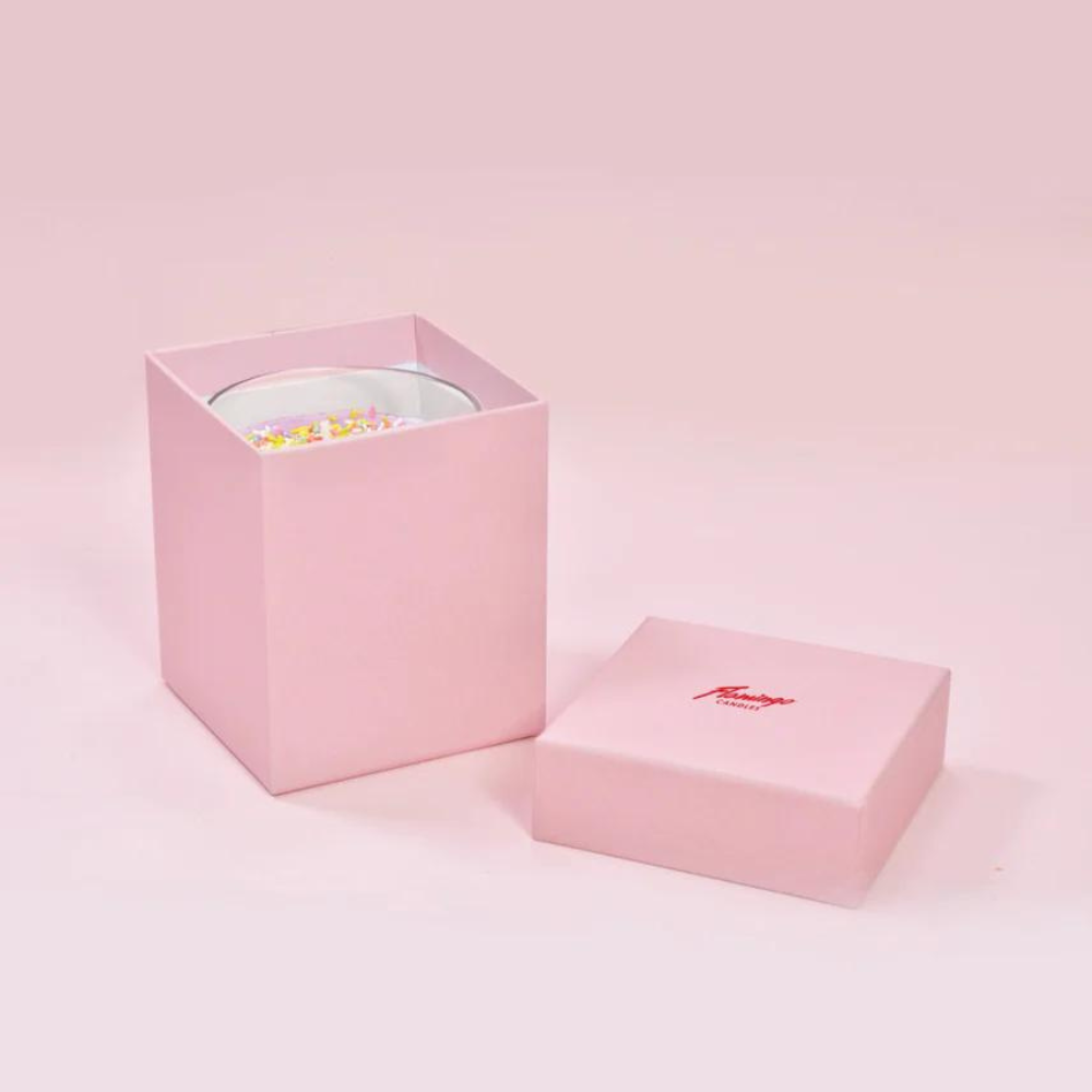 Vanilla, Lemon & Goji Berry Black & White Bow Tin Candle