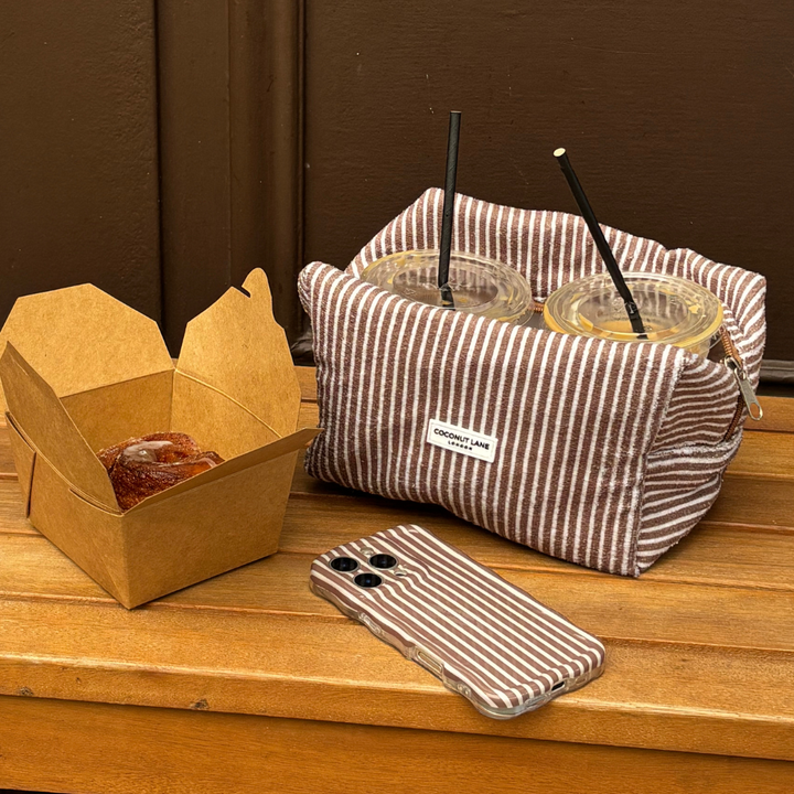 Wavy Phone Case - Chestnut Stripes