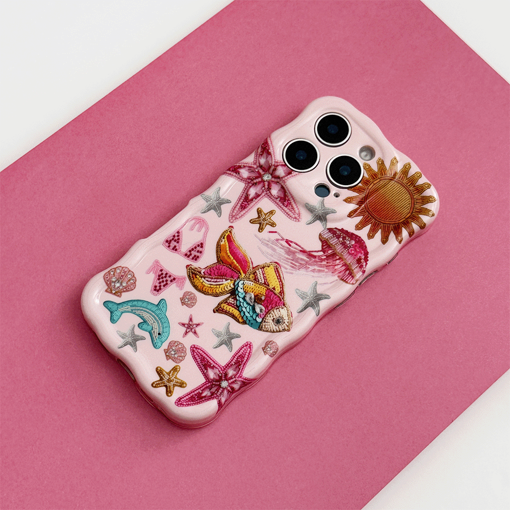 Wavy Phone Case - Pink Paradise
