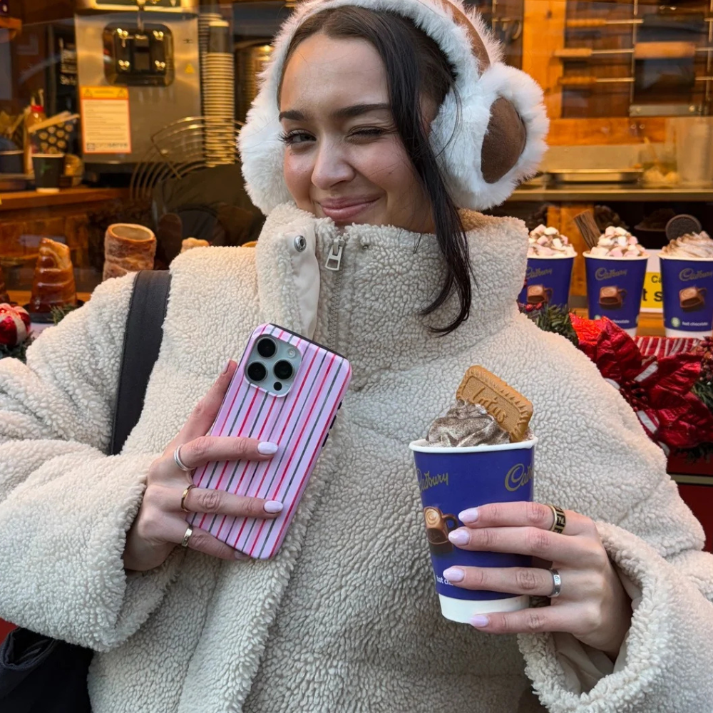 Tough Phone Case - Christmas Stripes