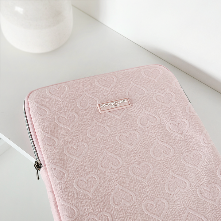 Baby Pink Heart iPad Sleeve