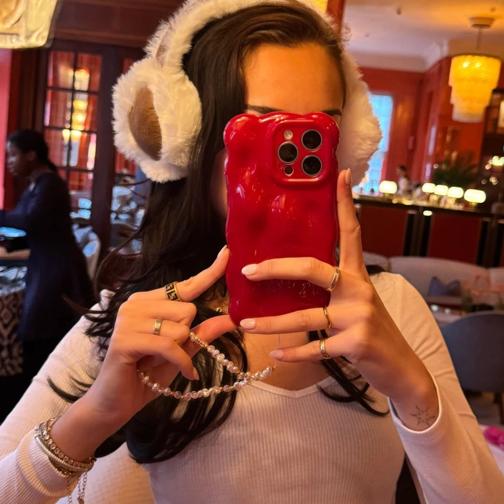 3D Bubble Phone Case - Cherry