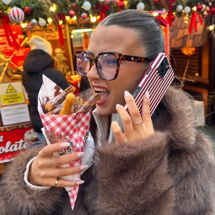 Tough Phone Case - Cherry Red Stripe